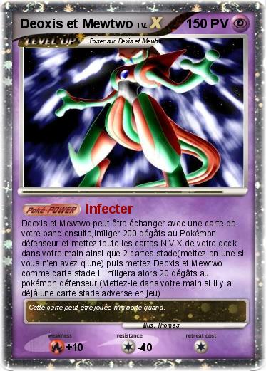 Pokemon Deoxis et Mewtwo