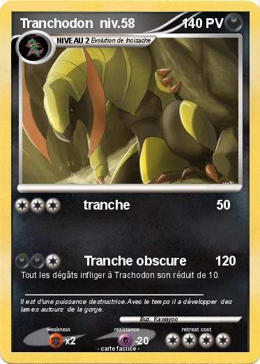 Pokemon Tranchodon  niv.58