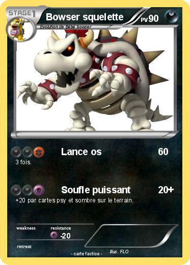Pokemon Bowser squelette