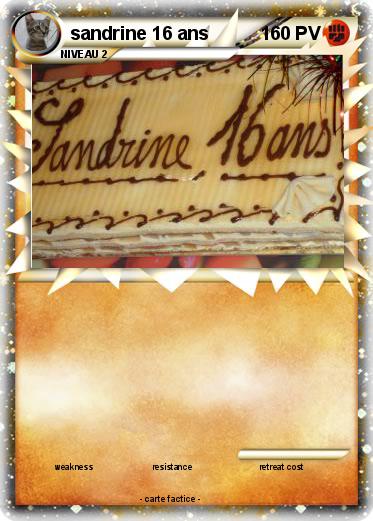 Pokemon sandrine 16 ans