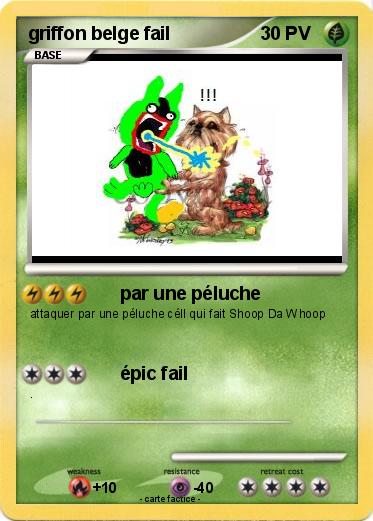 Pokemon griffon belge fail
