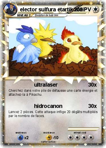 Pokemon elector sulfura etartikodai