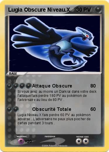 Pokemon Lugia Obscure Niveau.X