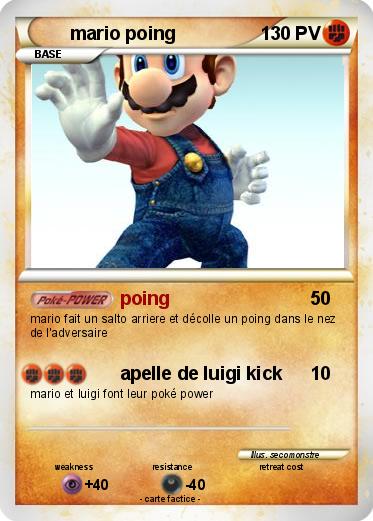 Pokemon mario poing