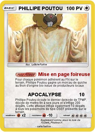 Pokemon PHILLIPE POUTOU