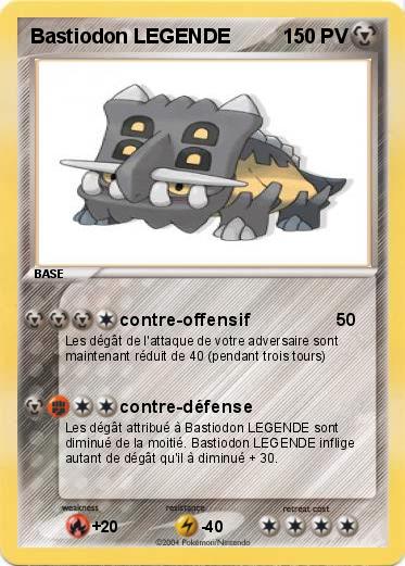 Pokemon Bastiodon LEGENDE   