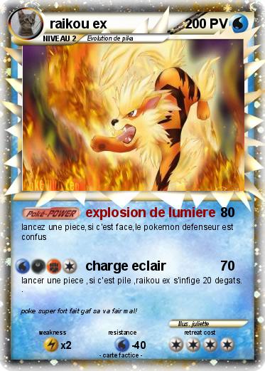 Pokemon raikou ex