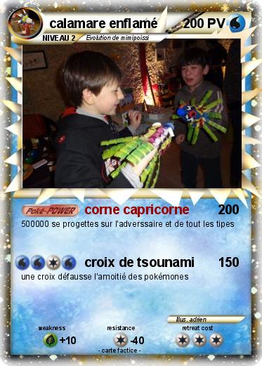 Pokemon calamare enflamé