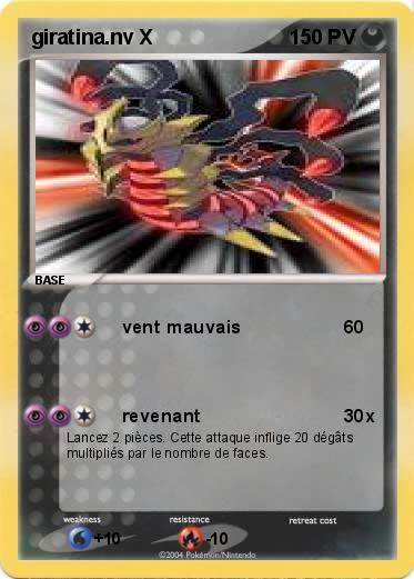 Pokemon giratina.nv X