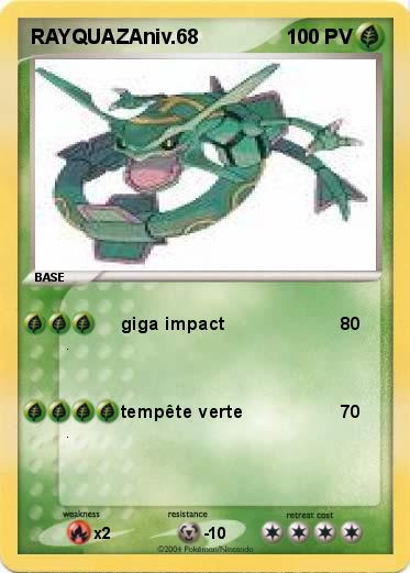 Pokemon RAYQUAZAniv.68
