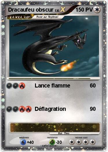 Pokemon Dracaufeu obscur