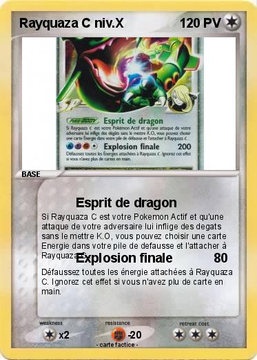 Pokemon Rayquaza C niv.X