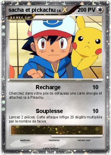 Pokemon sacha et pickachu