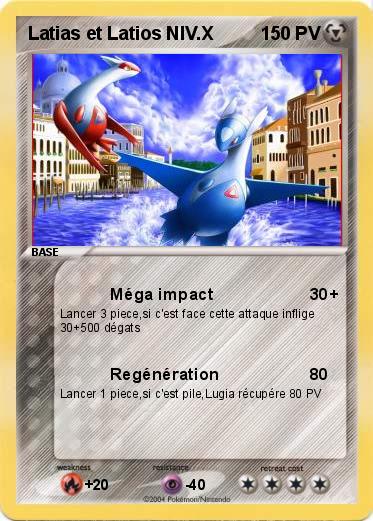 Pokemon Latias et Latios NIV.X