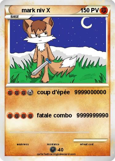 Pokemon mark niv X