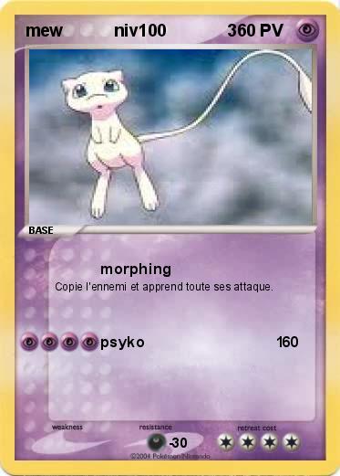 Pokemon mew           niv100             3