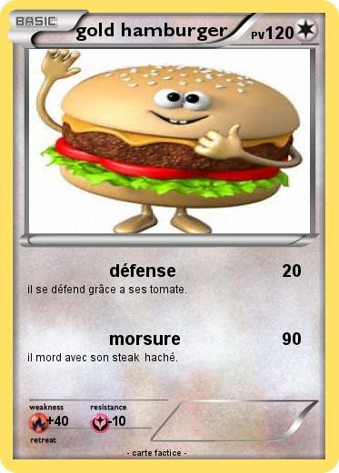Pokemon gold hamburger