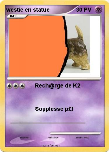 Pokemon westie en statue