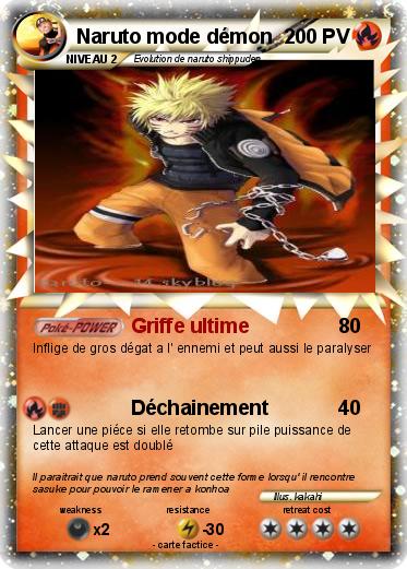 Pokemon Naruto mode démon