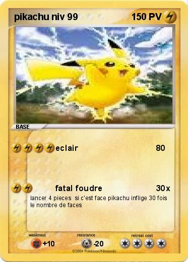 Pokemon pikachu niv 99