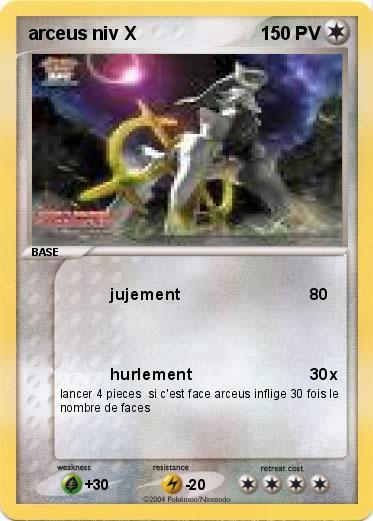 Pokemon arceus niv X