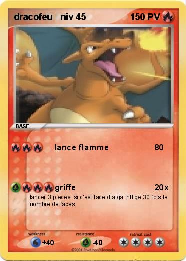 Pokemon dracofeu   niv 45