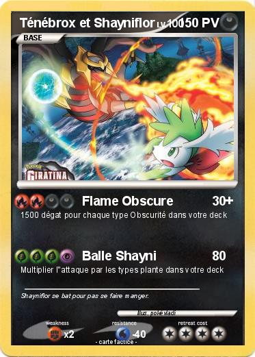 Pokemon Ténébrox et Shayniflor