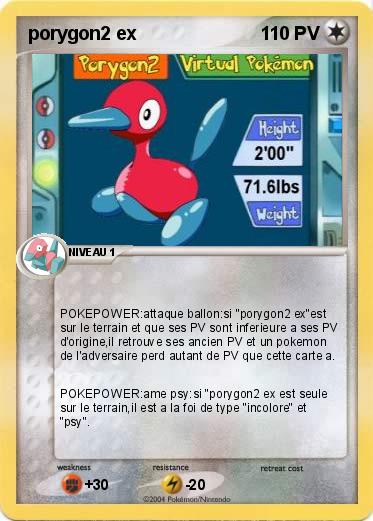 Pokemon porygon2 ex