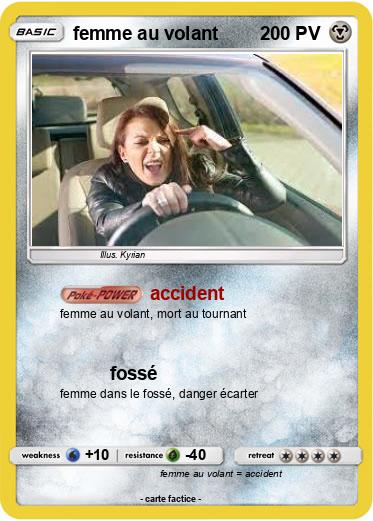 Pokemon femme au volant