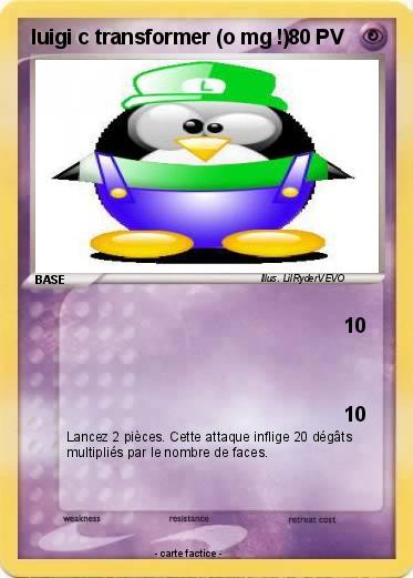 Pokemon luigi c transformer (o mg !)