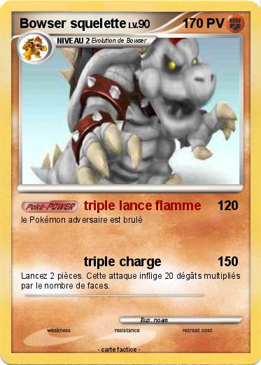 Pokemon Bowser squelette