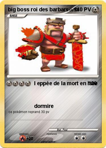 Pokemon big boss roi des barbars