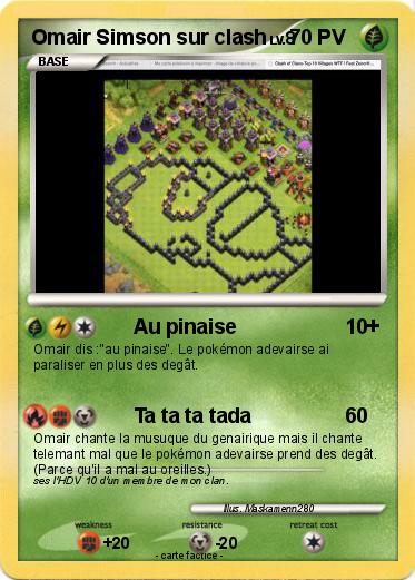 Pokemon Omair Simson sur clash