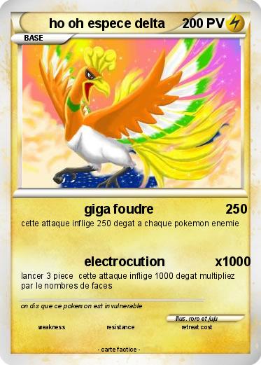 Pokemon ho oh espece delta