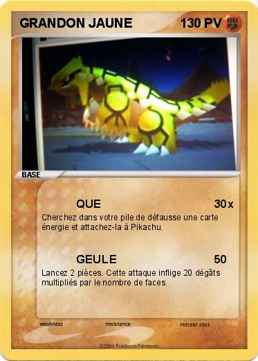 Pokemon GRANDON JAUNE