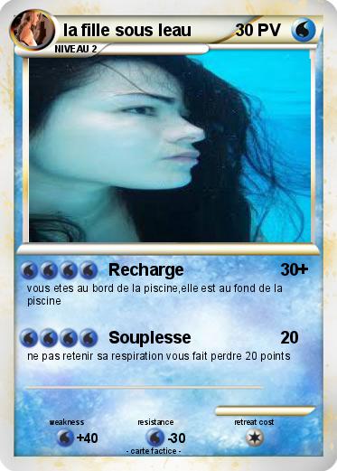 Pokemon la fille sous leau