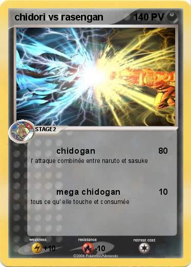 Pokemon chidori vs rasengan