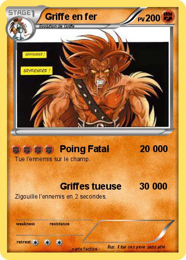 Pokemon Griffe en fer