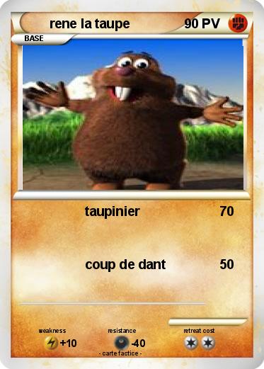 Pokemon rene la taupe