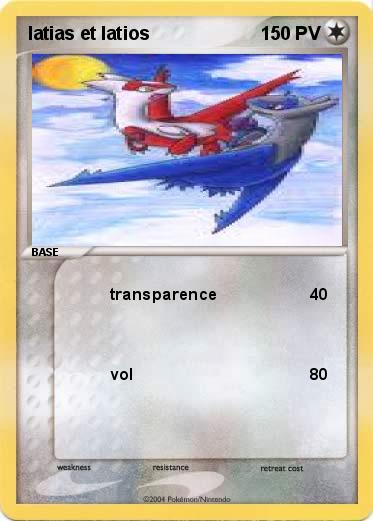 Pokemon latias et latios