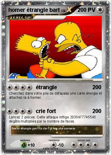 Pokemon homer étrangle bart