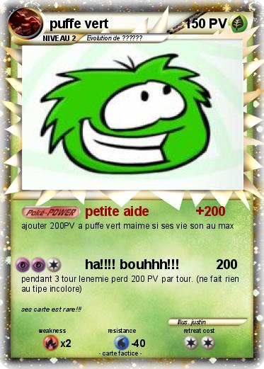 Pokemon puffe vert