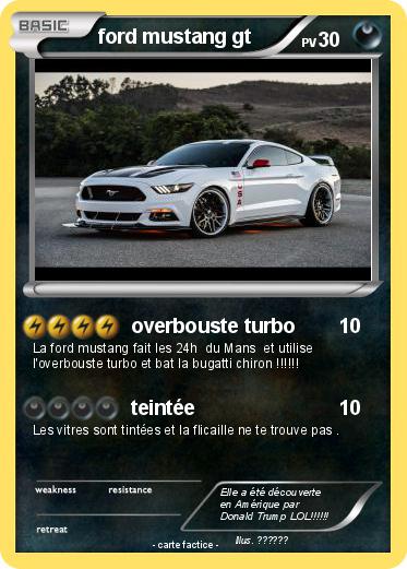Pokemon ford mustang gt