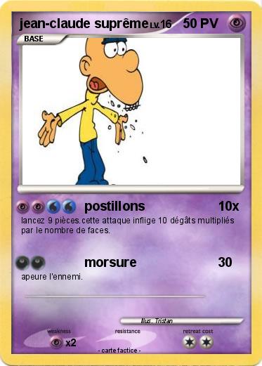 Pokemon jean-claude suprême