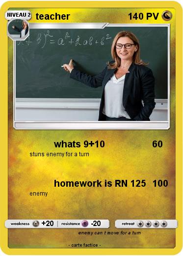 Pokemon teacher