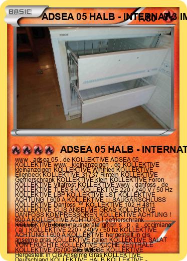 Pokemon ADSEA 05 HALB - INTERNAT 3 IME