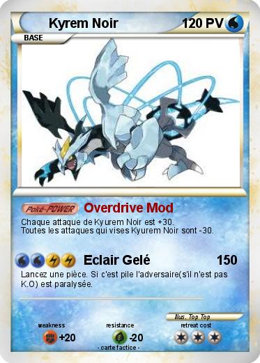 Pokemon Kyrem Noir