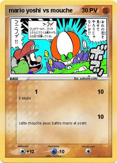 Pokemon mario yoshi vs mouche