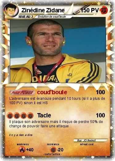 Pokemon Zinédine Zidane