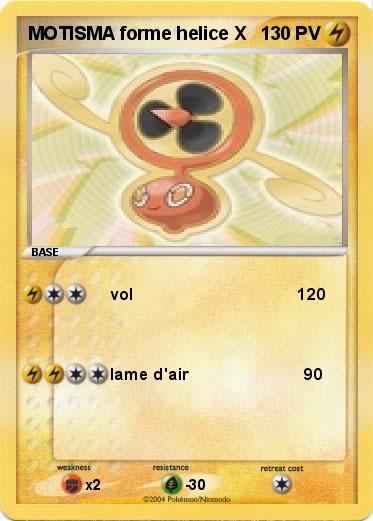 Pokemon MOTISMA forme helice X